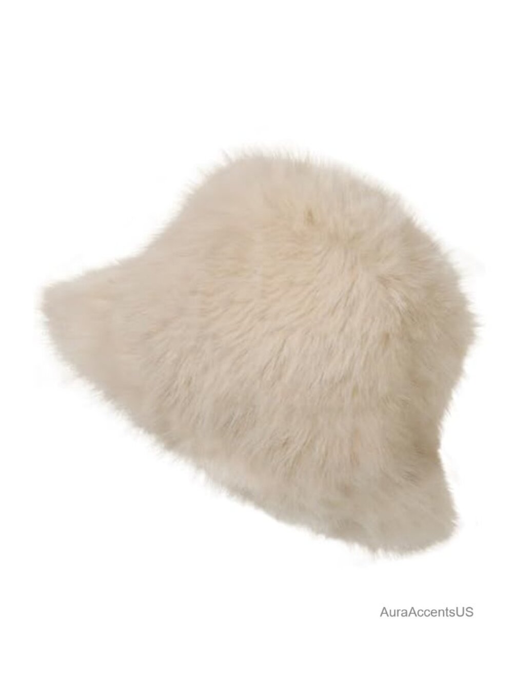 Faux Fur Bucket Hat Fuzzy Winter Cap Wide Brim Ear Cover Ushanka Fisherman
